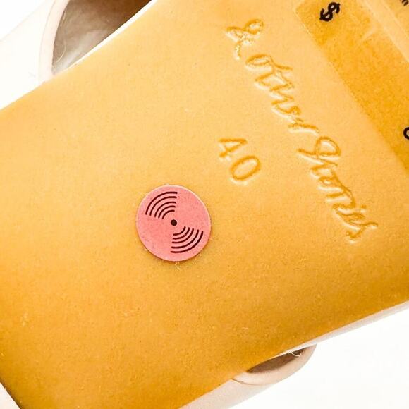 & Other Stories Nude Pink Block Heel Strappy Round Toe Sandals Shoes Size 40 EUC - Picture 3 of 6